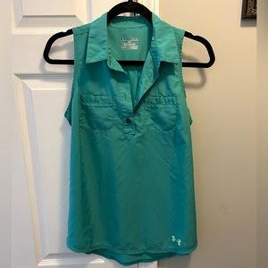Teal Under Armour Dry Fit Tank